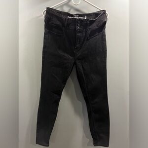 Hot Top Denim Skinny Jean straight leg stretch size 13 black jeans